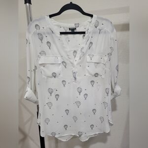 Torrid sheer hot air balloon blouse